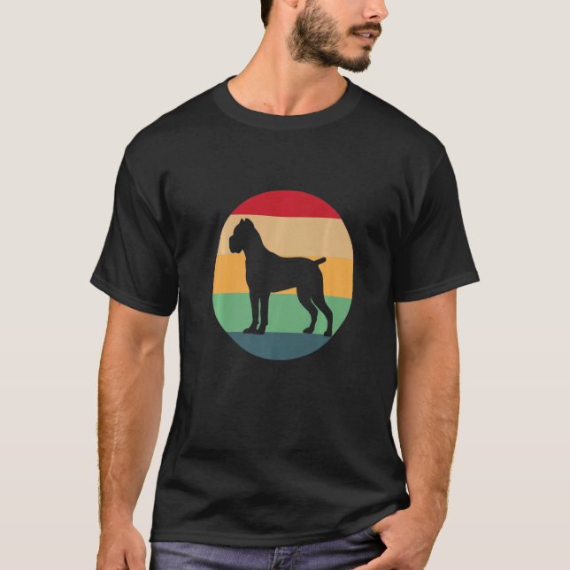 Camiseta Retro Cane Corso Dog Italian Mastiff Premium (Frente)