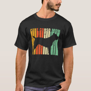 Camiseta Retro Cane Corso Mamãe Bonita Italiana Mastiff Lov