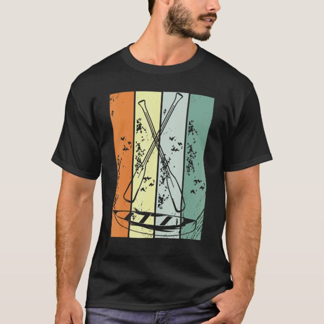 Camiseta Retro Canoeing Paddle Paddling Canoeist Kayak Kaya (Frente)