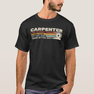 Camiseta Retro carpinteiro para marceneiros masculinos
