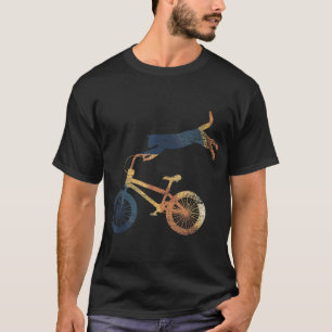 Camiseta Retro Cat Funny Amante de os animais Gift Ciclista