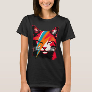 Camiseta Retro Cat Rock Music Concert Bandas Homens Criança