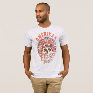 Camiseta Retro Caveira Gangue de Motociclista Amer