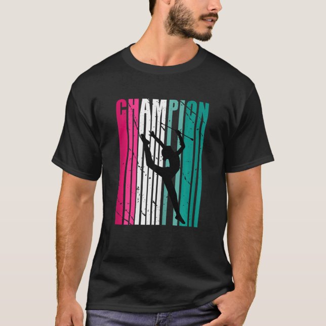 Camiseta Retro Champion Of Artistic Rhythmic Gymnastics Tea (Frente)
