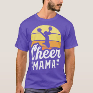 Camiseta Retro Cheer Mama Shirt Cheerleader Mamãe Oferece S
