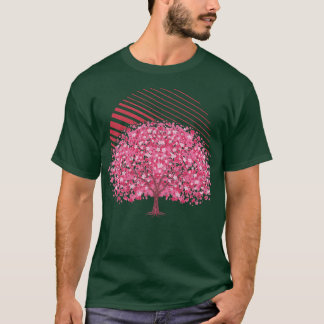 Camiseta Retro Cherry Blossom Japão Flor Cereja Japonesa
