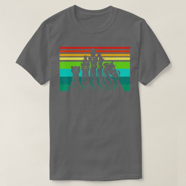 Camiseta Retro Chess Vintage Chess Player (Frente do Design)