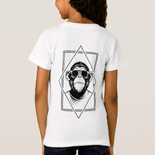 Camiseta Retro-Chic Chimp Diamante – Geometria Encontra Ati
