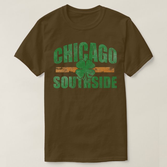 Camiseta Retro Chicago Southside Irish (Frente do Design)