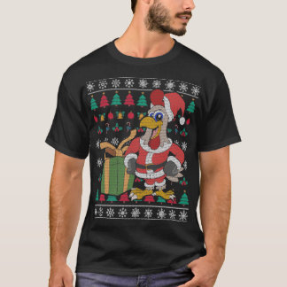 Camiseta Retro Chicken Ugly Christmas