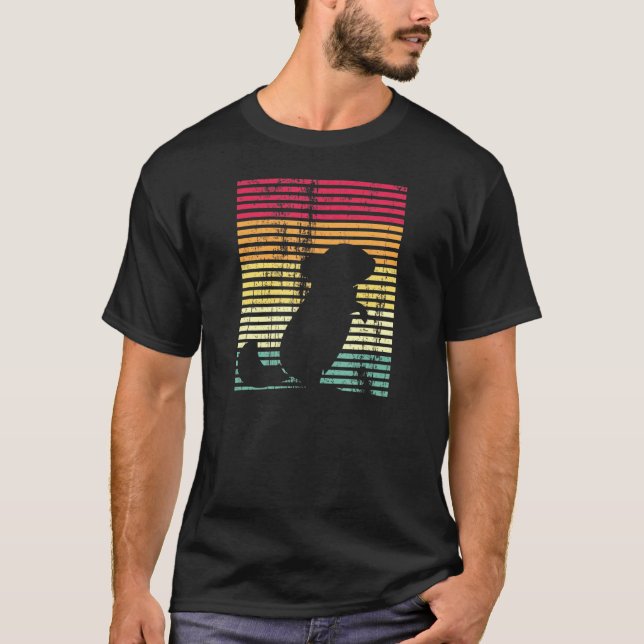 Camiseta Retro Chinchilla Pet Rodent (Frente)