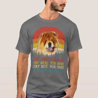 Camiseta Retro Chow Cada Pica Que Você Faz Cada Refeição