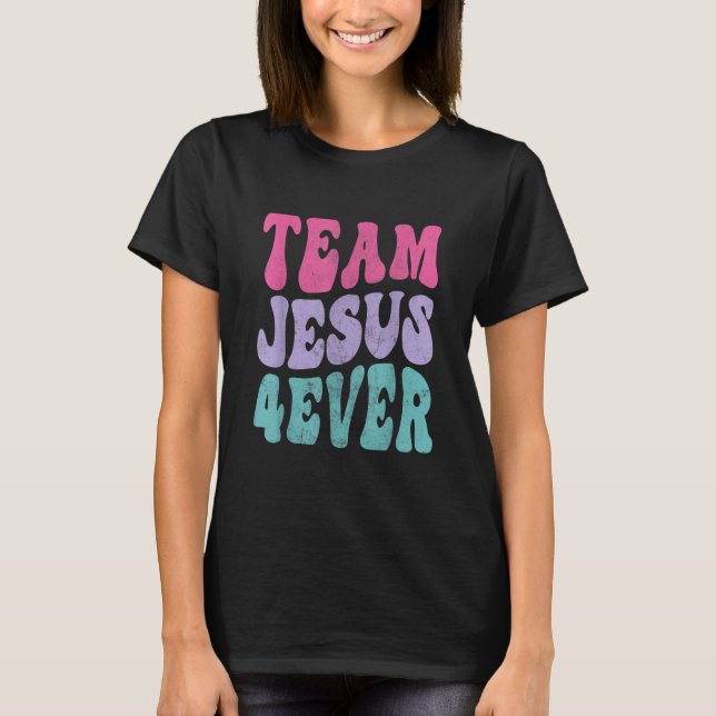 Camiseta Retro Christianity Faith Christ Lord Savior 4ever  (Frente)
