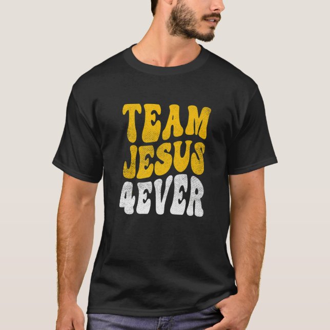 Camiseta Retro Christianity Faith Christ Lord Savior Team J (Frente)