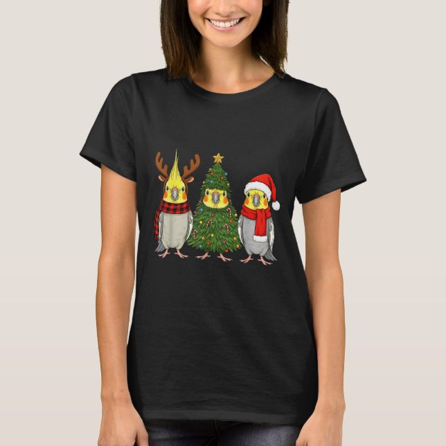 Camiseta Retro Christmas Atiel Parrot Santa Reindeer  (Frente)