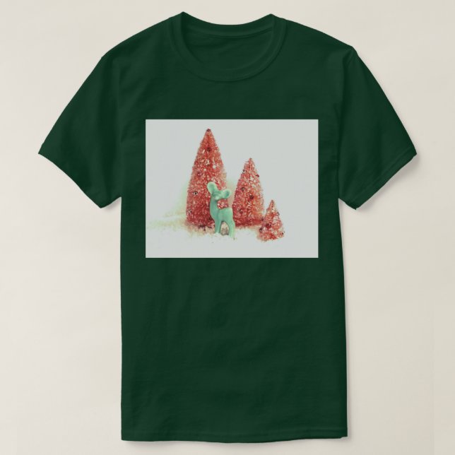 Camiseta Retro Christmas Deer (Frente do Design)