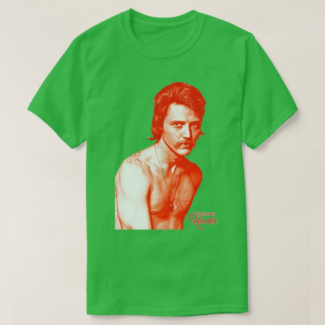 Camiseta Retro Christopher Walken Stache Tributo (Frente do Design)