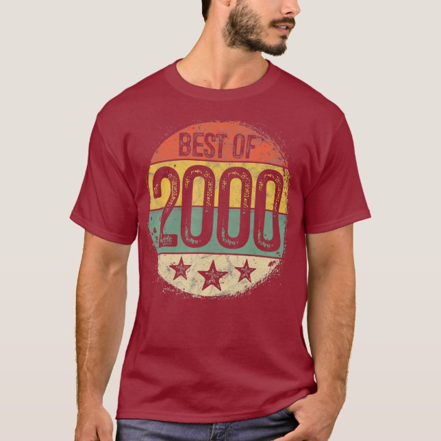 Camiseta Retro Circular Melhor do Presente de Aniversário d (Frente)