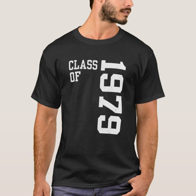 Camiseta Retro Class of 1979 Senior High School Reunion Vin (Frente)