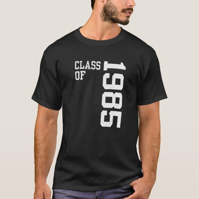 Camiseta Retro Class of 1985 Senior High School Reunion Vin (Frente)