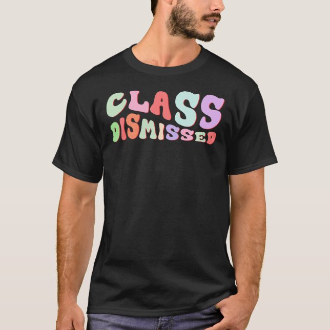Camiseta Retro Classe Despedida No Último Dia Do Professor (Frente)