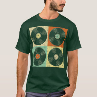 Camiseta Retro Classic Vinyl Records - Music Lover Record S