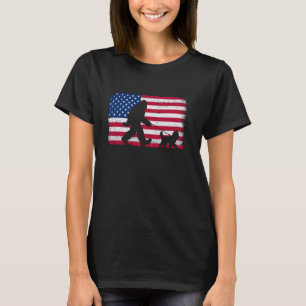 Camiseta Retro Cockapoo 4 de julho Bandeira Americana Patri