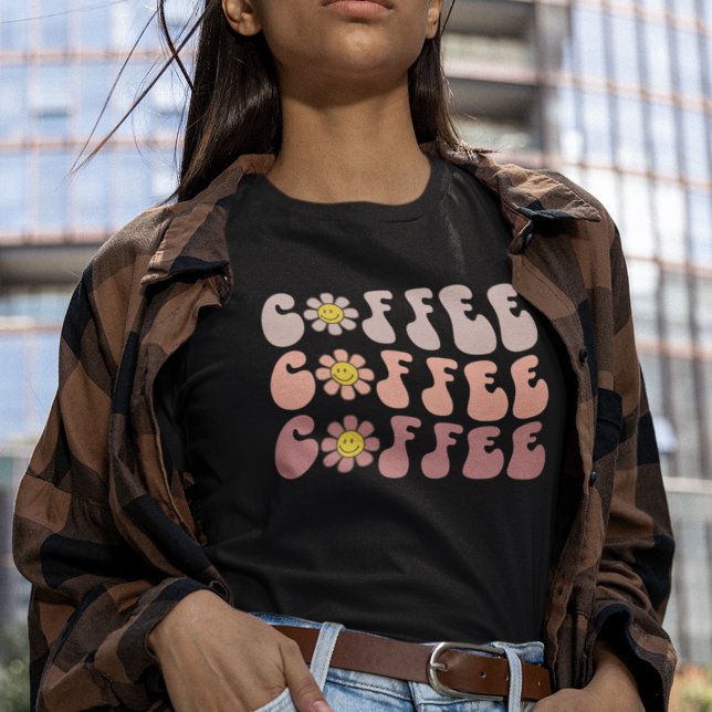 Camiseta Retro Coffee Lover (Criador carregado)