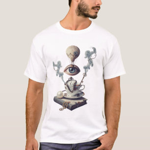 Camiseta Retro Colagem Surrealismo Estético Arte V