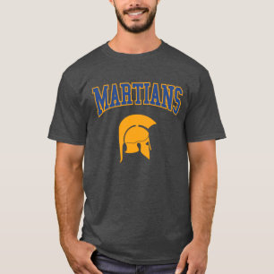 Camiseta Retro College Blue Orange Martians Esporte