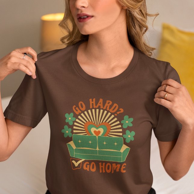 Camiseta Retrô Colorido Introdução duro Antissocial (Criador carregado)