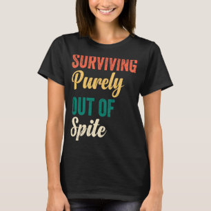 Camiseta Retrô Com Folga Escutando Sobrevivendo Exclusivame