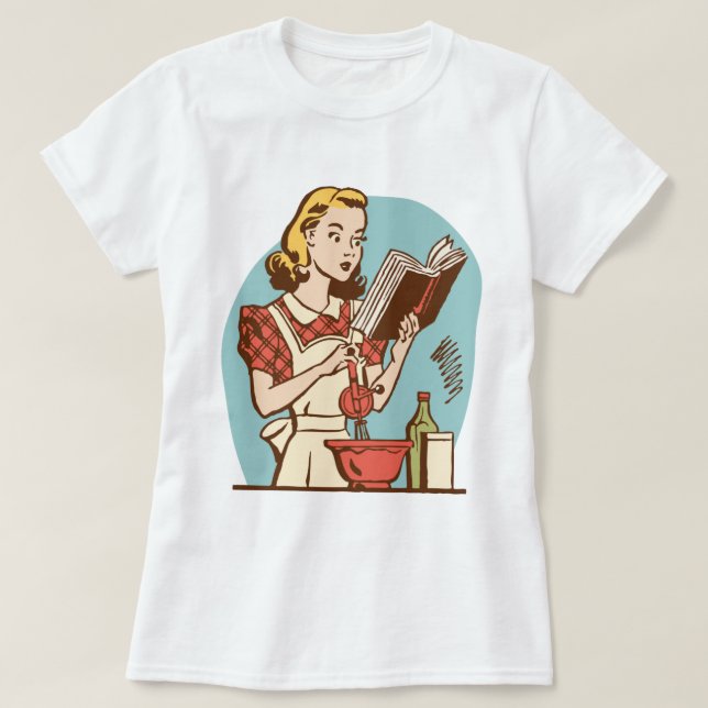 Camiseta Retro Comic Girl (Frente do Design)