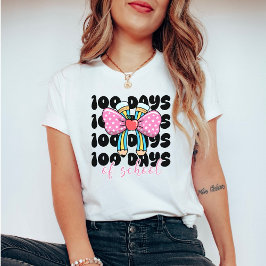 Camiseta Retro Coquette 100 Days of School 