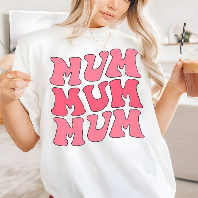 Camiseta retrô cor-de-rosa, Presente de aniversári (christmas gift for her, shirt for women, girl mom shirt, mom life shirt, gift for mom, shirt for mom)