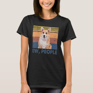 Camiseta Retro Corgi Ew, Pessoas Corgi ama Cachorro
