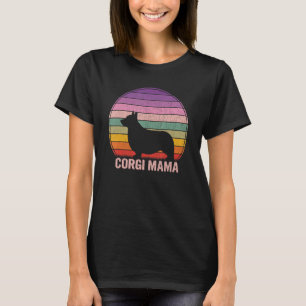 Camiseta Retro Corgi Mama Graphic Corgi