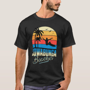 Camiseta Retro COWABUNGA PRAIAS Surfe Surfista