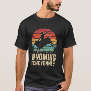 Camiseta Retro Cowboy Cheyenne Wyoming Rodeo Fan Western So