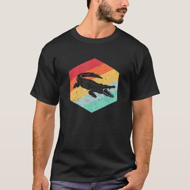 Camiseta Retro Crocodilo Vintage Alligator (Frente)