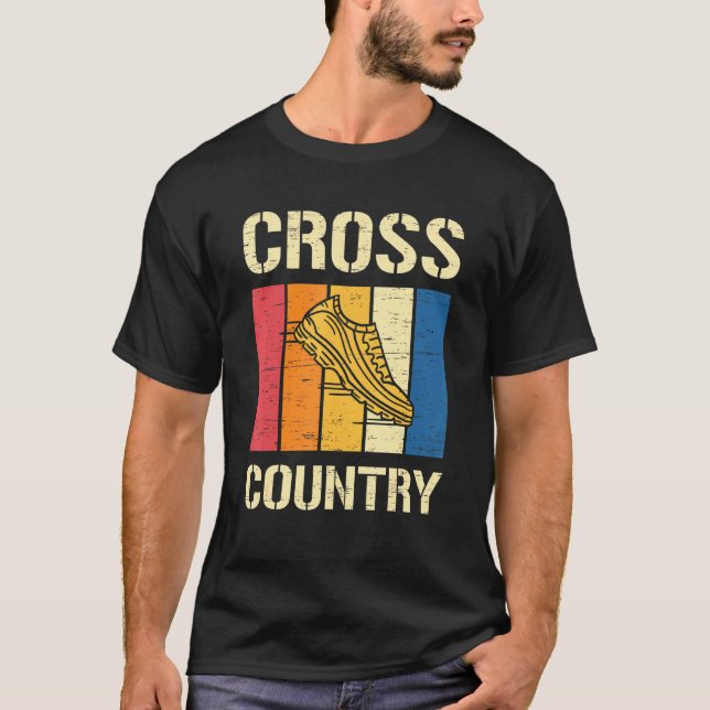Camiseta Retro Cross Country Executando Cardio Esportivo W (Frente)