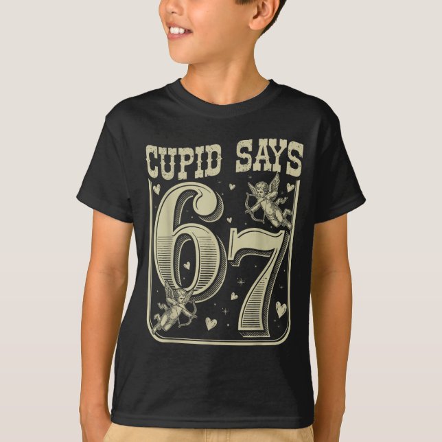 Camiseta Retro Cud Says 67 Funny 67 Valentine Couple Matchi (Frente)