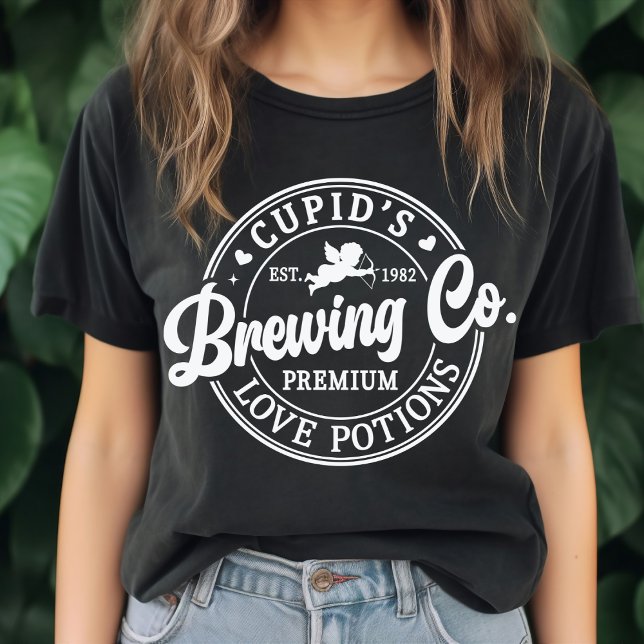 Camiseta Retro Cupid Breing Co Love Potions Engraçado Casal (Criador carregado)