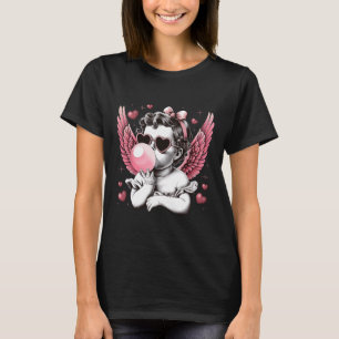 Camiseta Retro Cupido Valentine Day Cupid Blowi