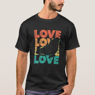 Camiseta Retro Cute I Love Sealion Theme Idea For Sea Anima