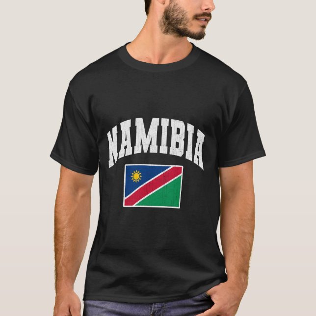 Camiseta Retro da Bandeira de Maurício (Frente)