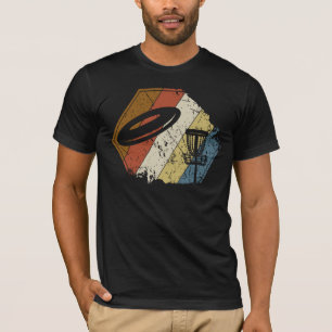 Camiseta Retro da Cesta de Golfe de Disco
