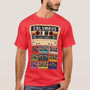 Camiseta Retro da Cidade de Columbus