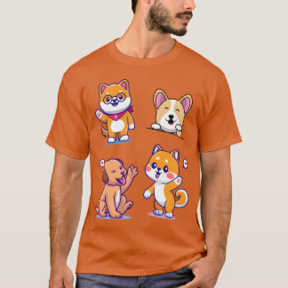 Camiseta Retro da colheita do Cão de Onda