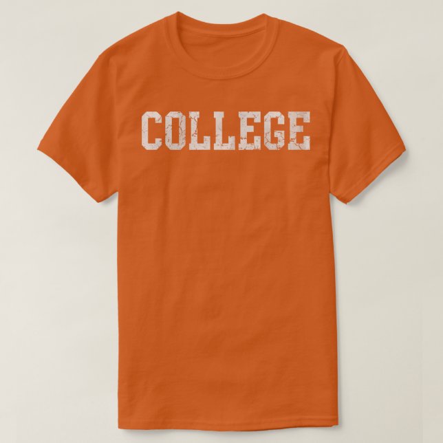 Camiseta Retro da Faculdade (Frente do Design)
